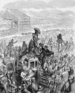 Das Derby - Beim Mittagessen von Gustave Dore