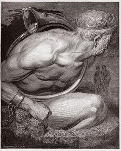 Die Göttliche Komödie, Inferno, Gesang 31: Nimrod der Riesen - von Dante Alighieri (1265-1321) - Illustration von Gustave Doré (1832-1883) von Gustave Dore