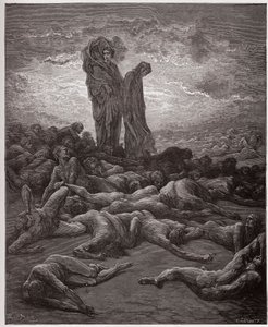Die Göttliche Komödie (La Divina Commedia), Purgatorio, Gesang 20: Die Seelen der Habgierigen - von Dante Alighieri (1265-1321) - Illustration von Gustave Doré (1832-1883)
