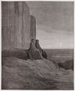 Die Göttliche Komödie, Purgatorio, Gesang 9: Dämmerung - von Dante Alighieri (1265-1321) - Illustration von Gustave Doré (1832-1883) von Gustave Dore
