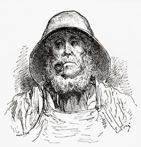Der Marseiller Seemann, nach einer Zeichnung von Gustave Dore. Aus Leben und Erinnerungen von Gustave Dore, veröffentlicht 1885.