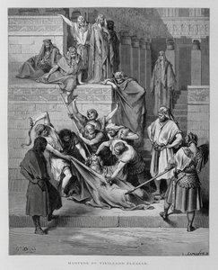 Das Martyrium des Eleazar, Illustration aus der Dore-Bibel von Gustave Dore