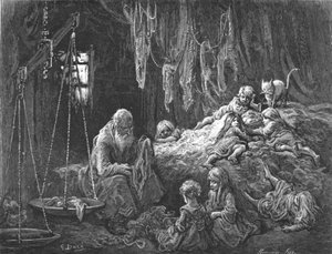 Das Zuhause des Lumpenhändlers - Coulston Street, Whitechapel von Gustave Dore