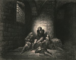 Dann, um sie nicht trauriger zu machen, hielt ich meinen Geist in Stille, ca. 1890 von Gustave Dore