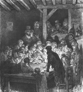 Diebe beim Glücksspiel, 1872 von Gustave Dore