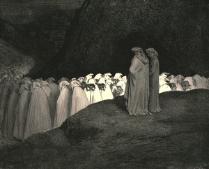 Toskaner...verschmähe nicht, uns zu belehren, wer du bist, ca. 1890 von Gustave Dore