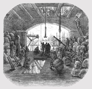 Lagerhäuser an der Themse