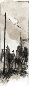 Allee zwischen der Avenue de Versailles und dem Ufer der Seine, Auteuil, Paris von Gustave Fraipont