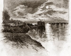 Ausgang des Abwassertunnels in die Seine, Bercy, Paris