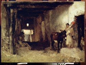 Orientalismus: Ein Haus in der Sahara von Gustave Guillaumet
