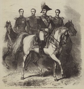 Der Kaiser Alexander von Russland und die Großfürsten Konstantin, Nikolaus und Michael von Gustave Janet