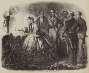 Besuch der Königin von Spanien in den Minen von San Juan