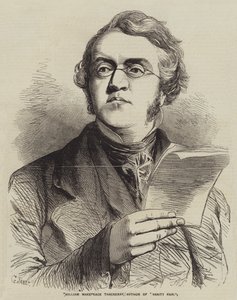 William Makepeace Thackeray, Autor von Jahrmarkt der Eitelkeit von Gustave Janet
