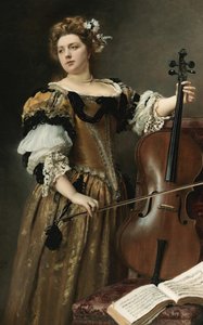Der Cellospieler, ca. 1890 von Gustave Jean Jacquet