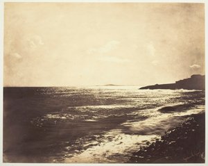 Mittelmeer mit dem Berg Agde, 1857 von Gustave Le Gray