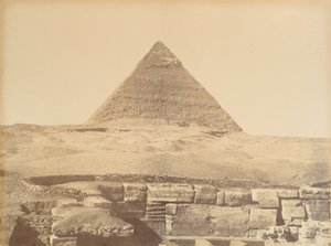 Pyramiden von Gizeh, 1865-69 von Gustave Le Gray