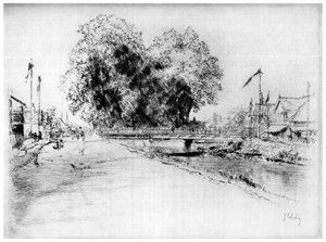 Kanal in Troyes, ca. 1880-1930, 1924