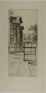 Ruinen der alten Tuilerien, Paris von Gustave Leheutre