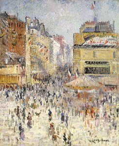 Bastille-Tag in der Rue de Clignancourt, Paris von Gustave Loiseau