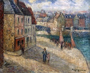 Kai in Dieppe von Gustave Loiseau