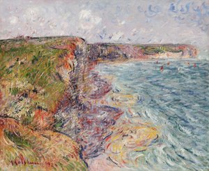Segelboote nahe den Klippen, Yport von Gustave Loiseau