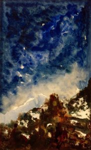 Studie einer Landschaft von Gustave Moreau