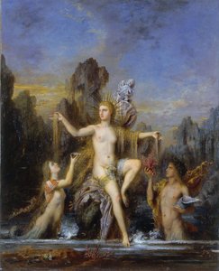 Venus, die aus dem Meer steigt von Gustave Moreau