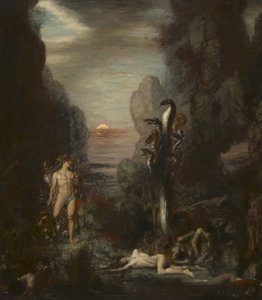 Herkules und die lernäische Hydra, 1875-76 von Gustave Moreau