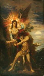 Jakob und der Engel von Gustave Moreau