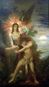 Jakob und der Engel von Gustave Moreau