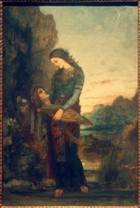 Junge Thrakerin mit dem Haupt des Orpheus von Gustave Moreau