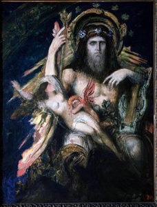 Jupiter (Zeus) und Semele (verbrannt) von Gustave Moreau von Gustave Moreau