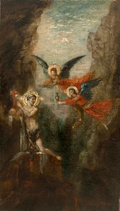 Ein Heiliger in der Wüste von Gustave Moreau