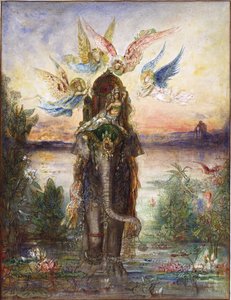 Peri, heiliger Elefant von Gustave Moreau