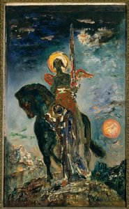 Der Park und der Todesengel Gemälde von Gustave Moreau (1826-1898) Paris, Musée Gustave Moreau von Gustave Moreau