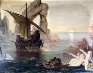 Odysseus und die Sirenen von Gustave Moreau.