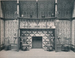 Ingle-Nook entworfen von G. Serruier, 1898 von Gustave Serrurier Bovy