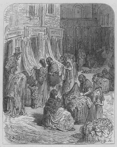 Der Lumpenmarkt von Gustave after Dore