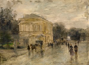 Brüssel im Regen von Gustave de Duyts