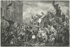 Episode der belgischen Revolution von 1830 von Gustave Wappers