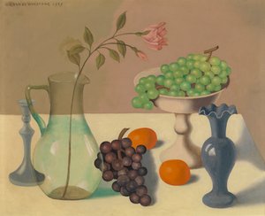 Stillleben mit Trauben von Gustave Van de Woestyne