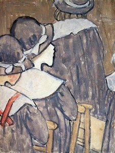Kinder in einer Kirche von Gwen John
