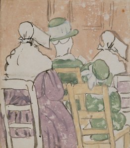 Figuren in der Kirche von Gwen John