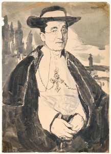 Papst Benedikt XV. von Gwen John