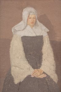 Porträt einer jungen Nonne, ca. 1918-19 von Gwen John