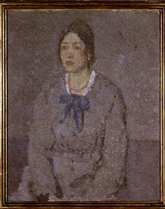 Frau mit einer Korallenkette von Gwen John