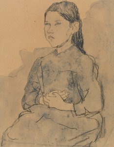 Junges Mädchen: Marie Hamonet, ca. 1918 von Gwen John