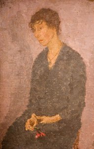 Frau mit einer Blume, 1908-1922 von Gwendolen Mary John