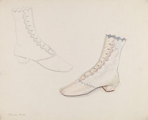 Quäker-Hochzeitsschuhe, ca. 1936 von Gwyneth King