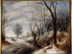 Schneelandschaft von Gysbrecht Lytens or Leytens